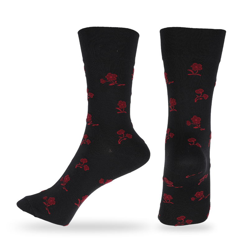 Șosete de rochie de nailon din microfibră pentru femei, angro sau personalizate, cu flori