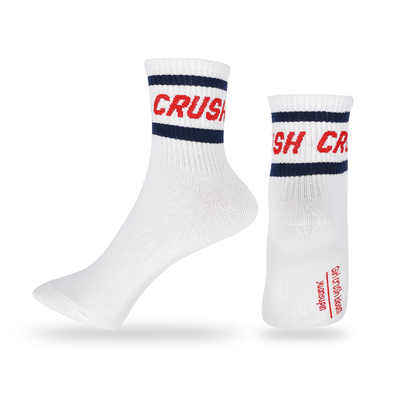 Șosete unisex clasice în dungi cu design cu litere
