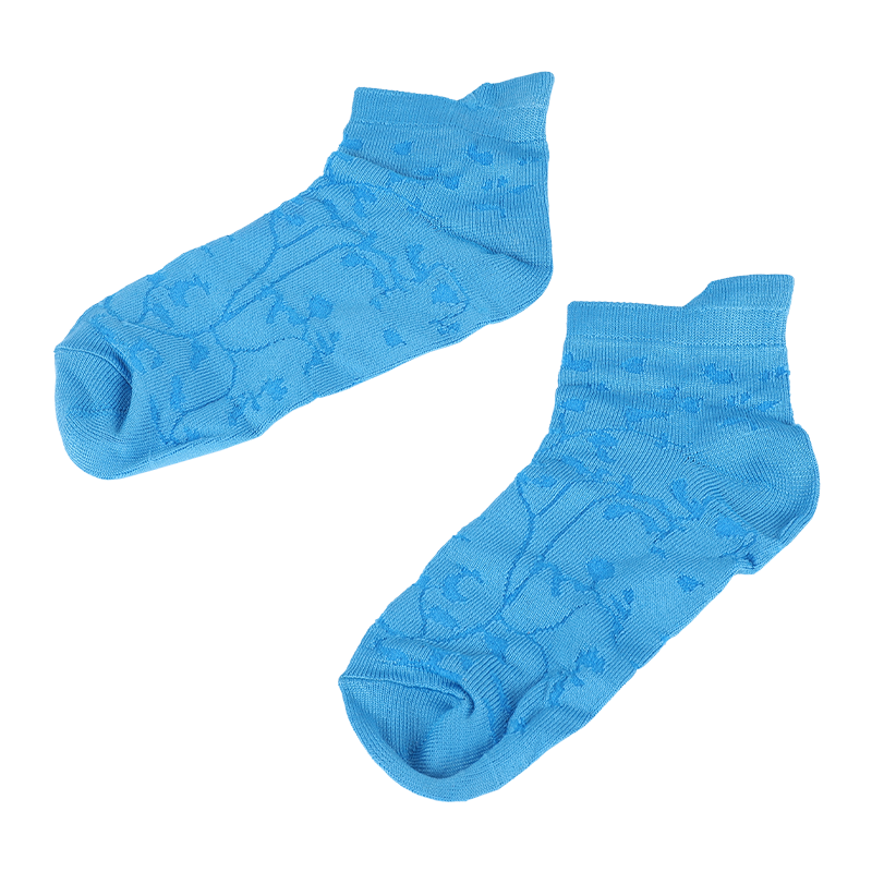 sosete de la gleznă adidași cu model floral din microfibră super moale pentru femei