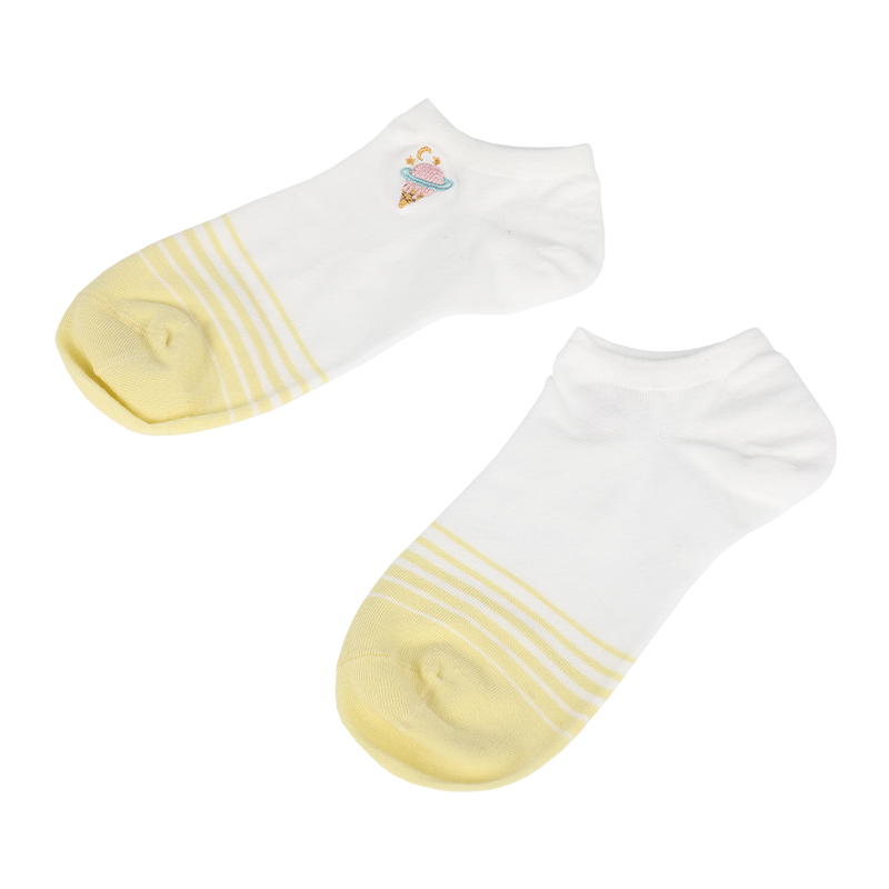 Șosete îngroșate personalizate pentru damă, clasice, cu tăietură joasă, adidași, cu ciorapi de broderie