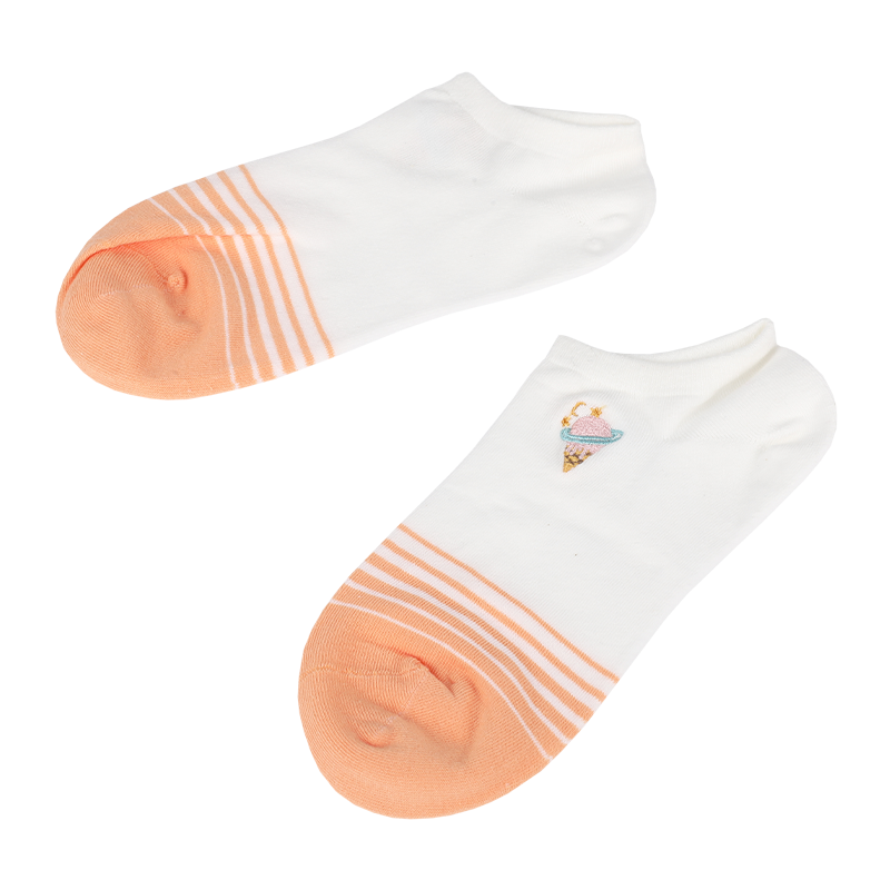 Șosete îngroșate personalizate pentru damă, clasice, cu tăietură joasă, adidași, cu ciorapi de broderie