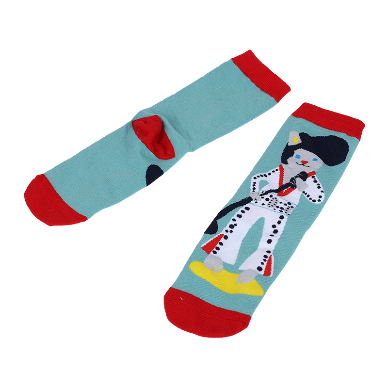 Personalizat OEM cel mai bun jacquard noutate unisex drăguț anime super erou personalizat bumbac casual modă șosete tub