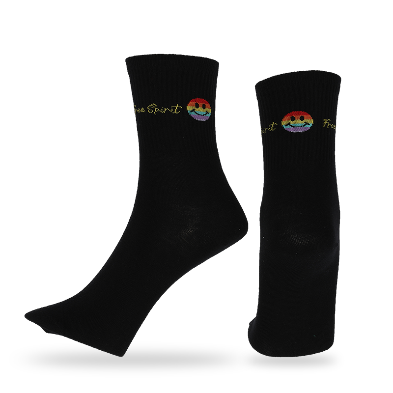 Șosete casual, de rochie sau personalizate, cu model de emoji, pentru streetwear, fabricate din bumbac pieptănat de înaltă calitate, șosete clasice pentru bărbați, cu model zâmbitor și dungi
