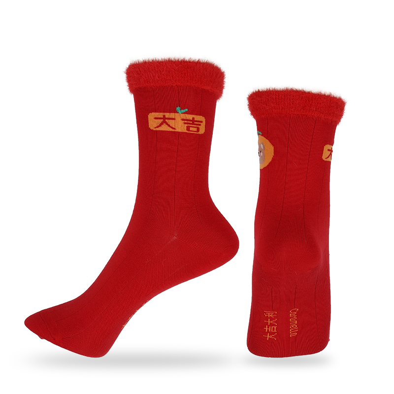 Șosete de echipaj în stil chinezesc pentru damă, angro sau personalizate, cu caractere și modele chinezești
