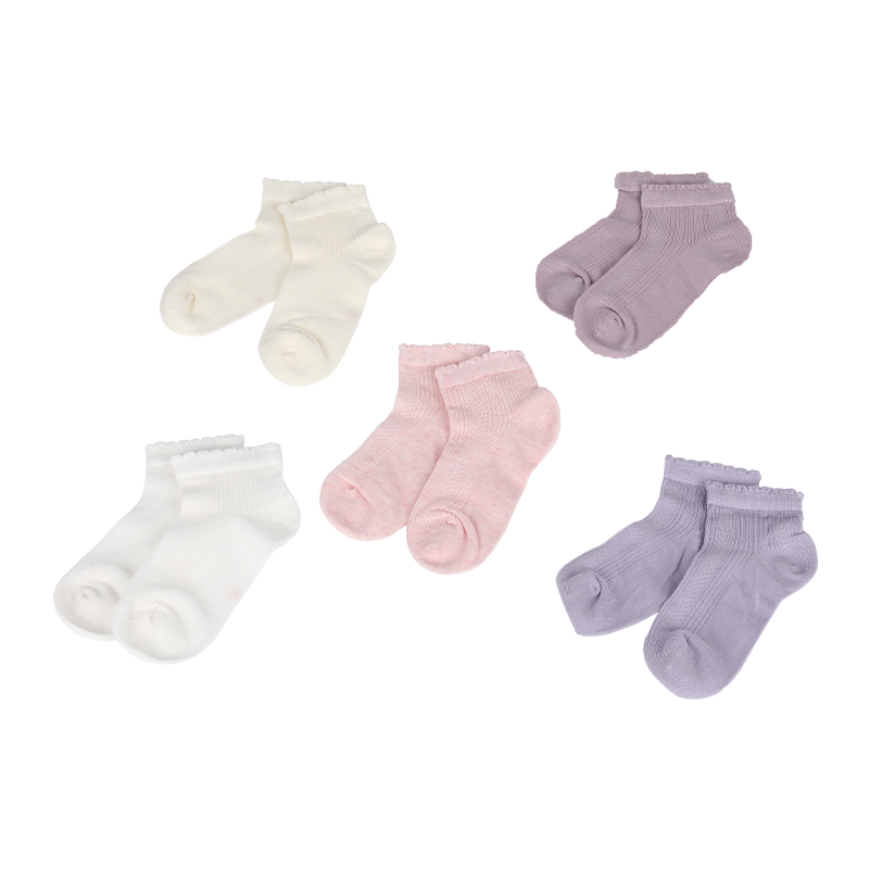 0~8 ani copii sezon de vara șosete jacquard striate cu volane